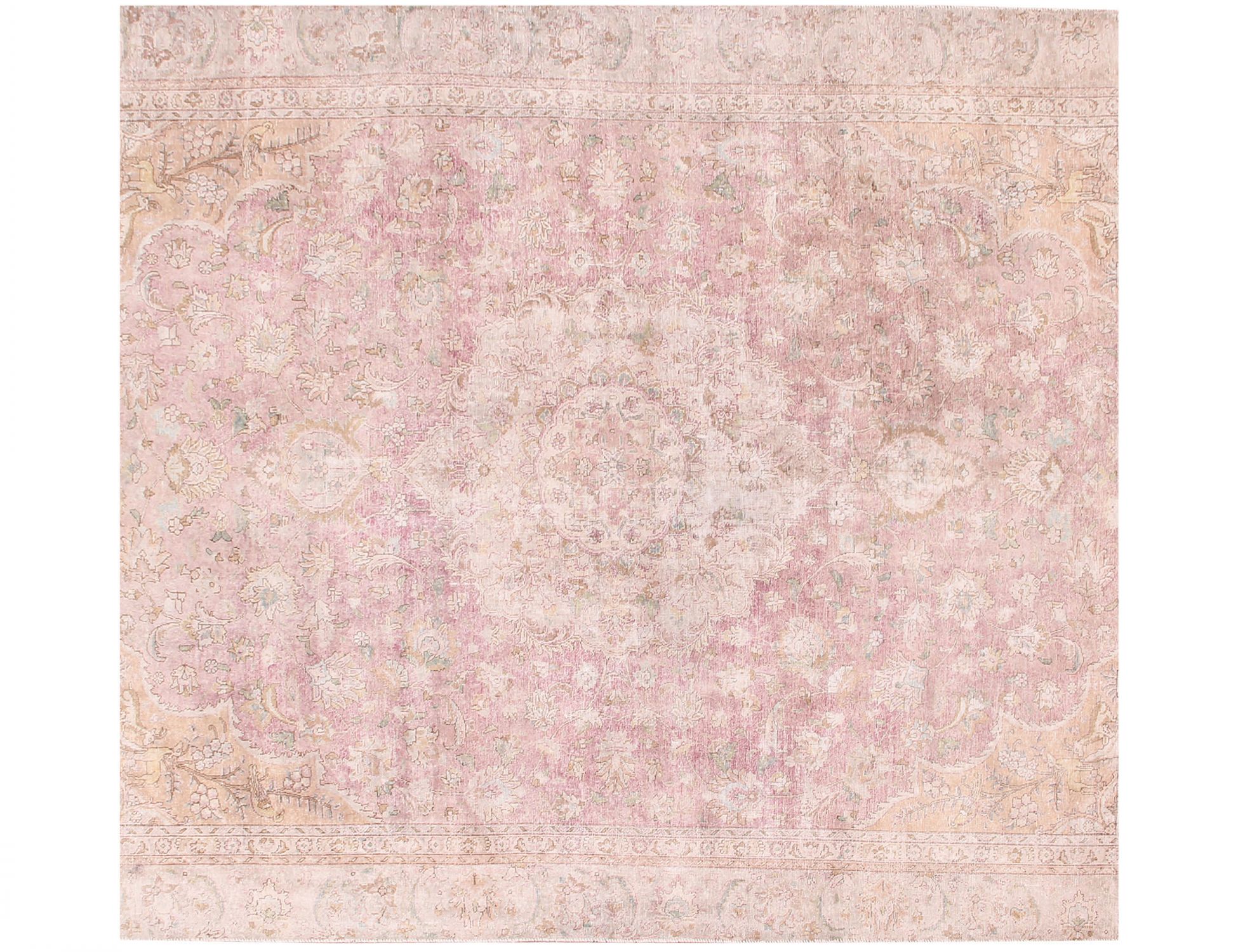 Square  Vintage Carpet  beige  <br/>265 x 265 cm