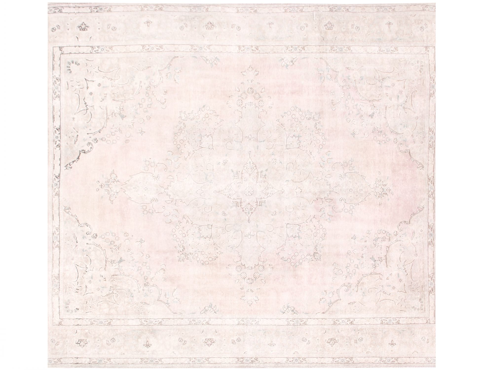 Persian Vintage Carpet  beige  <br/>280 x 280 cm