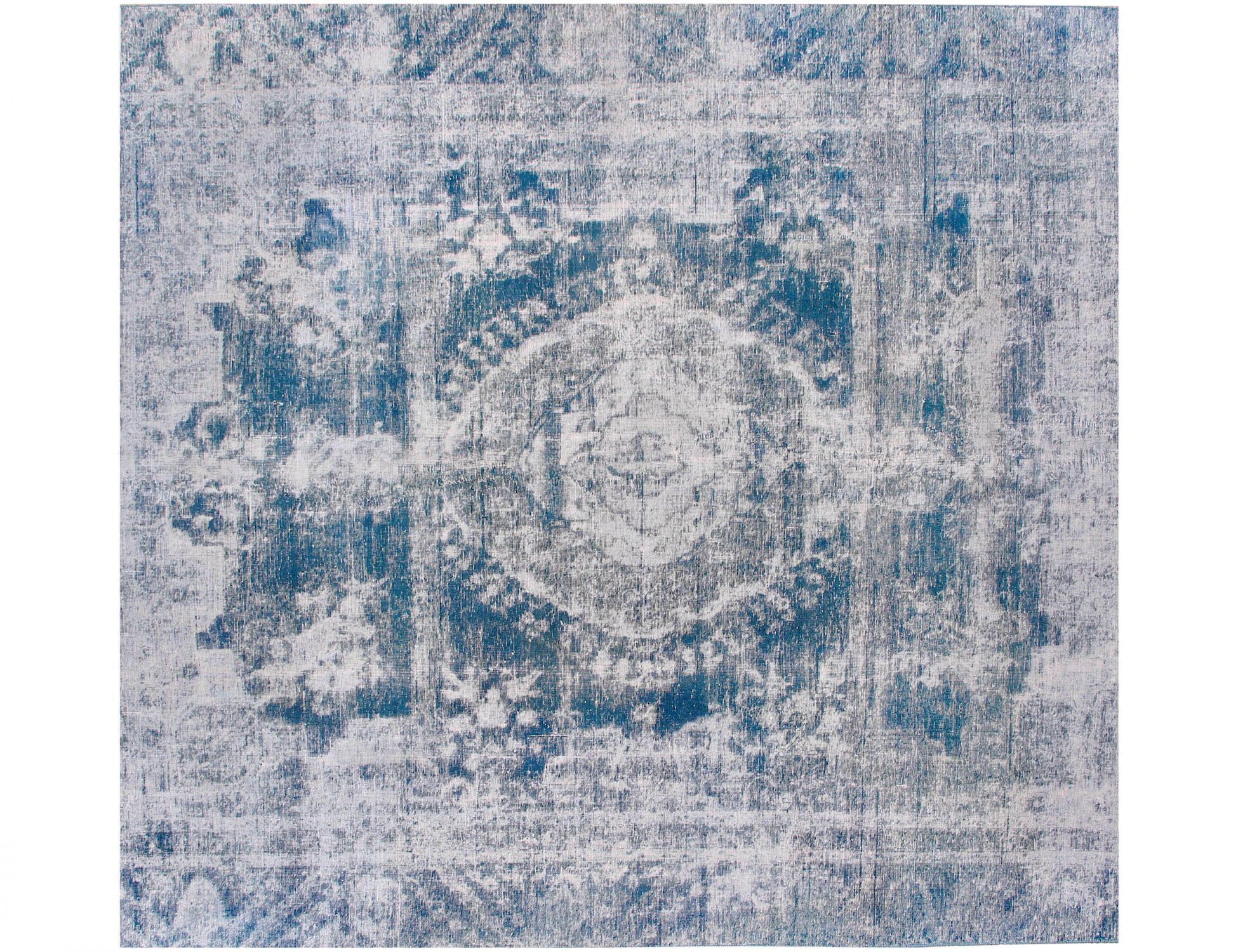 Persisk Vintagetæppe  blå <br/>266 x 266 cm