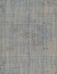 Blå Turkiet Vintage Matta  182 x 182 cm