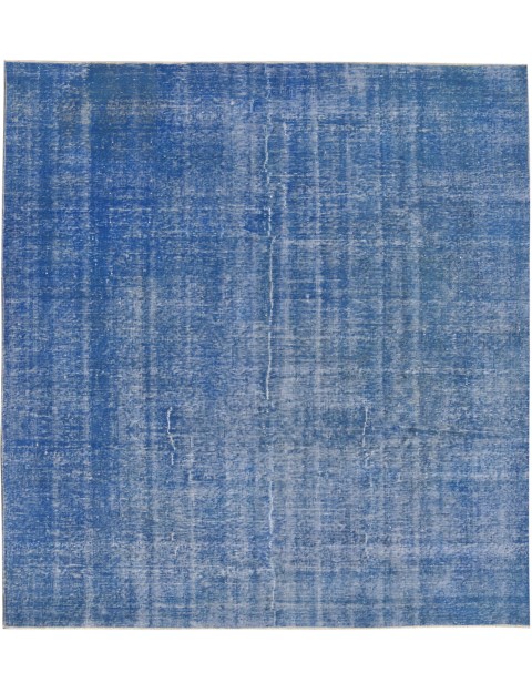 Blau Türkei Vintage Teppich 205 x 205 cm