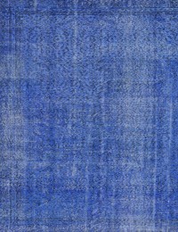 Blå Tyrkiet Vintage Tæppe 200 x 200 cm - view 1
