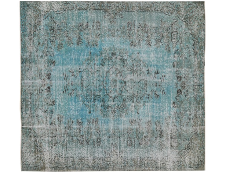 Azul Turquía Alfombra vintage 167 x 167 cm