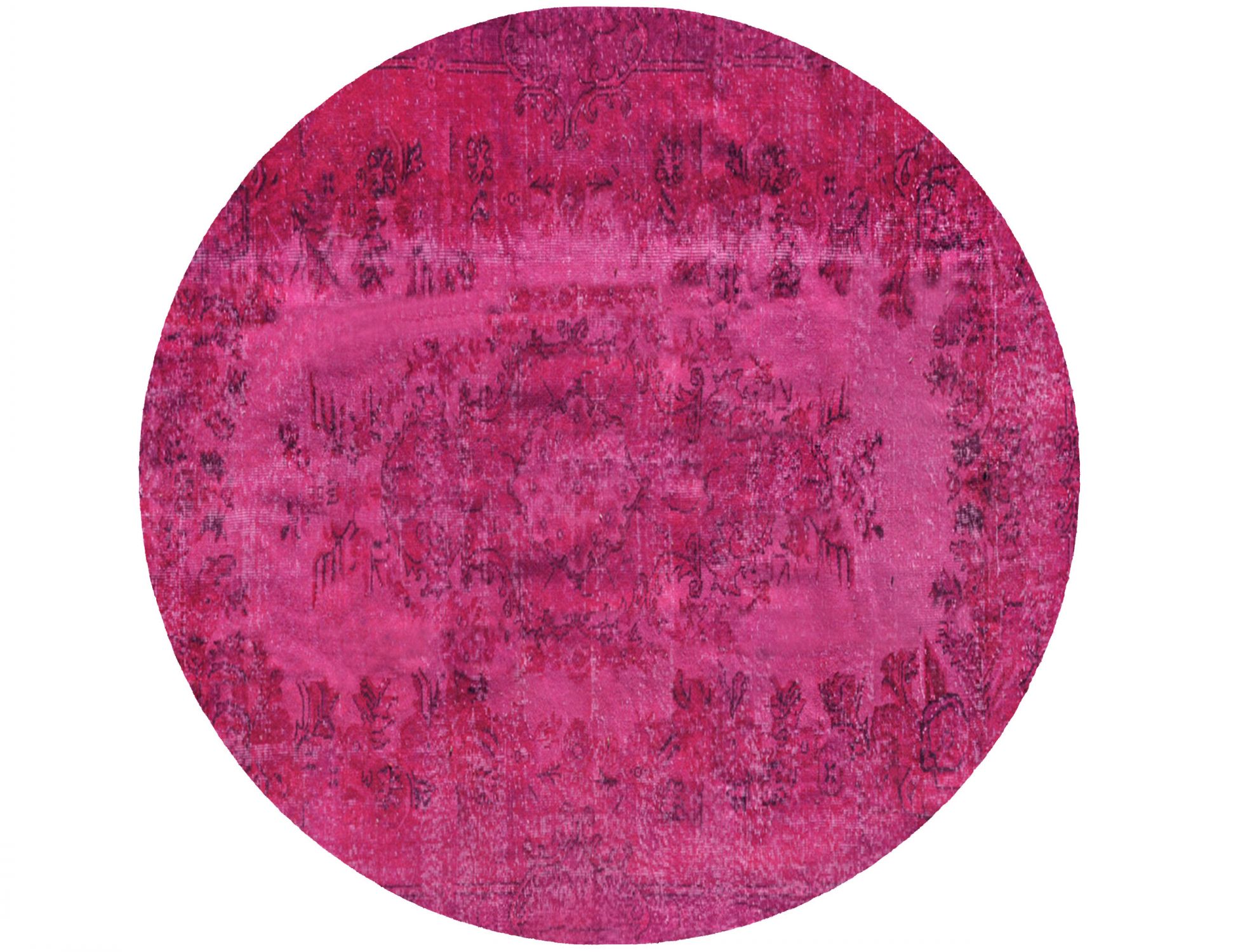 Rund Vintage Teppich  lila <br/>170 x 170 cm