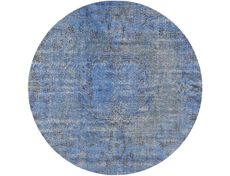 Bleu Turc Vintage Tapis 177 x 177 cm