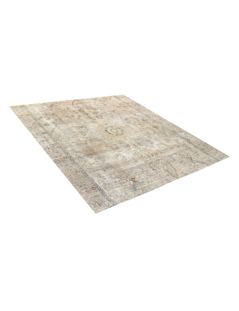 Beige Persien Persischer Vintage Teppich  198 x 198 cm