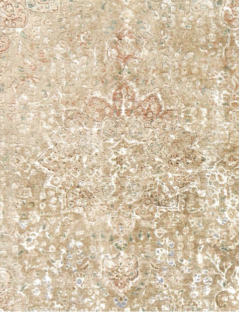 Beige  Persia Persian Vintage Carpet  250 x 211 cm