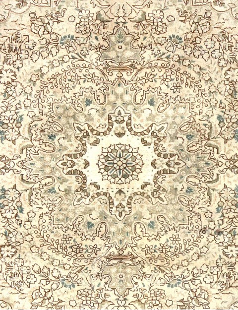 Alfombra persa vintage  <br/>197 x 197 cm