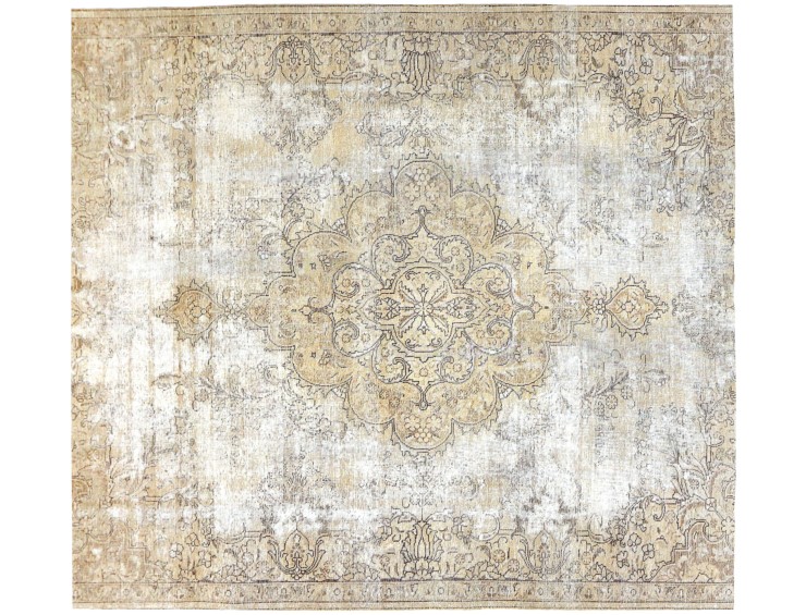 Beige Persien Persisk vintage matta  222 x 222 cm