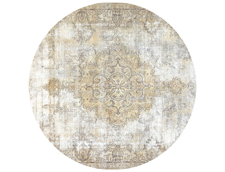 Beige Perzië Perzisch Vintage Tapijt 222 x 222 cm