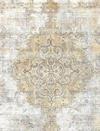 Beige Perzië Perzisch Vintage Tapijt 222 x 222 cm - view 3