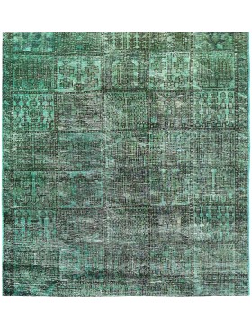 Turkis Persien Persisk Vintagetæppe 154 x 154 cm