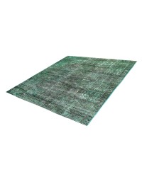 Turquoise Persan Tapis Persan vintage  154 x 154 cm