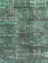 Turkos Persien Persisk vintage matta  154 x 154 cm