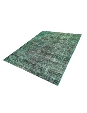 Turkooiz Perzië Perzisch Vintage Tapijt 200 x 154 cm - view 1
