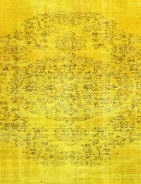 Giallo Turco Tappeto vintage 161 x 161 cm - view 3