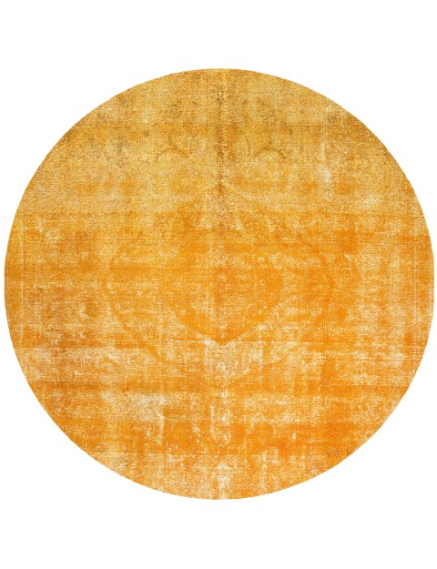 Gelb Persien Persischer Vintage Teppich 238 x 238 cm