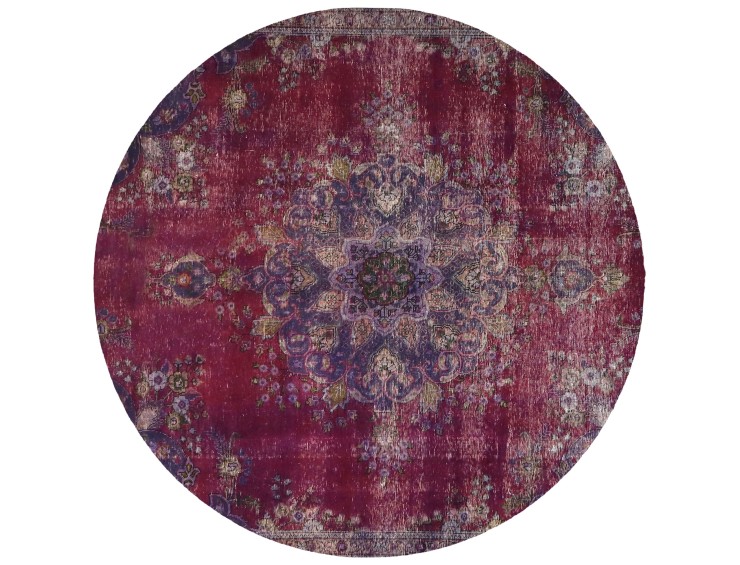Purple  Persia Persian Vintage Carpet  221 x 221 cm