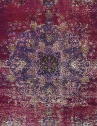 Purple  Persia Persian Vintage Carpet  221 x 221 cm