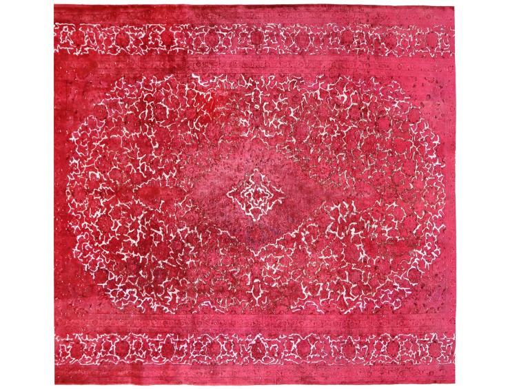 Lila Persien Persischer Vintage Teppich  270 x 270 cm