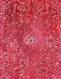 Lila Persien Persischer Vintage Teppich  270 x 270 cm