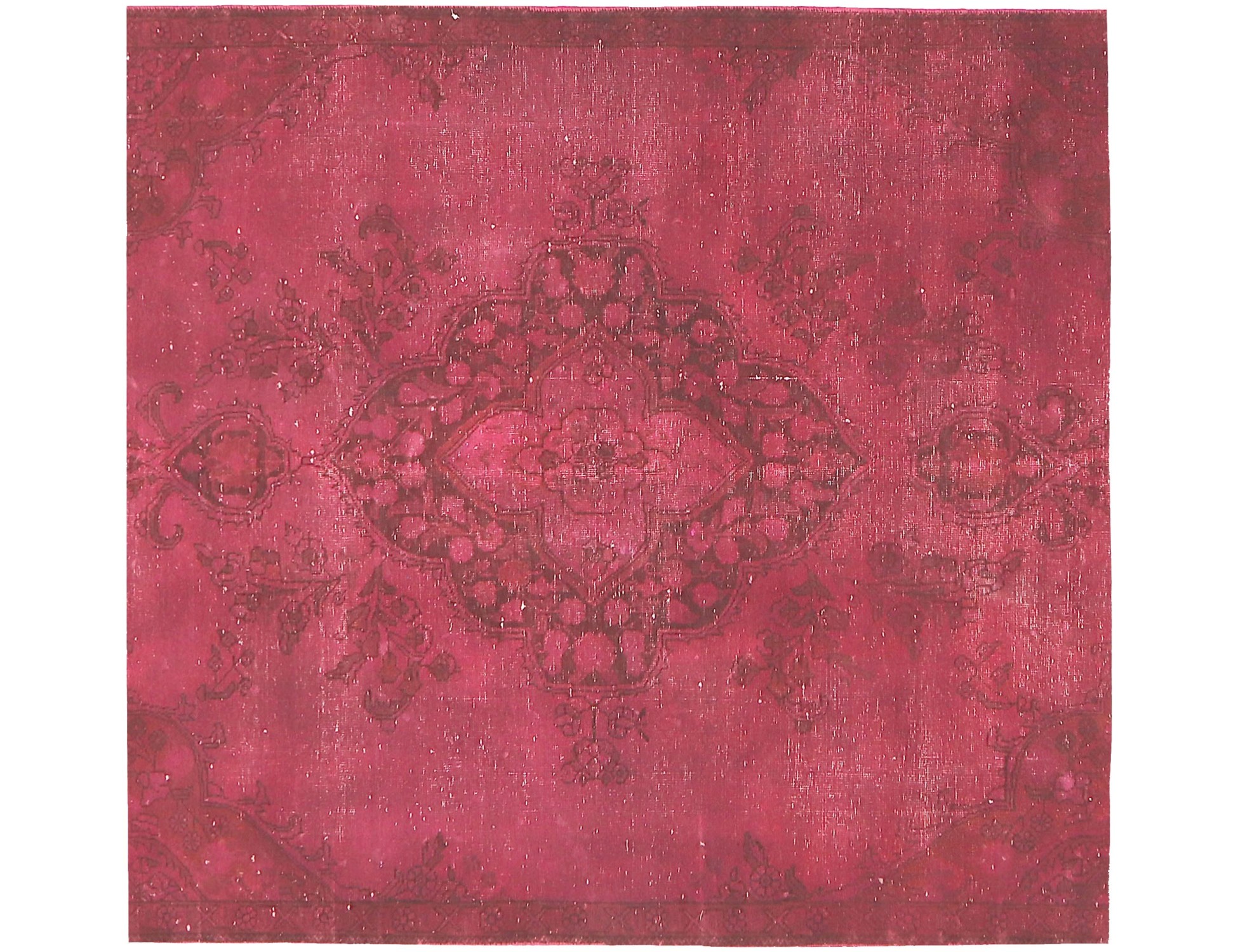 Púrpura Persa Alfombra persa vintage 165 x 165 cm