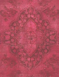 Lila Persien Persisk vintage matta  165 x 165 cm