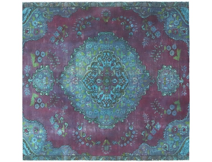 Violet Persan Tapis Persan vintage 162 x 162 cm