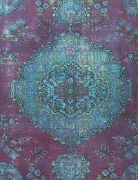 Violet Persan Tapis Persan vintage 162 x 162 cm - view 3