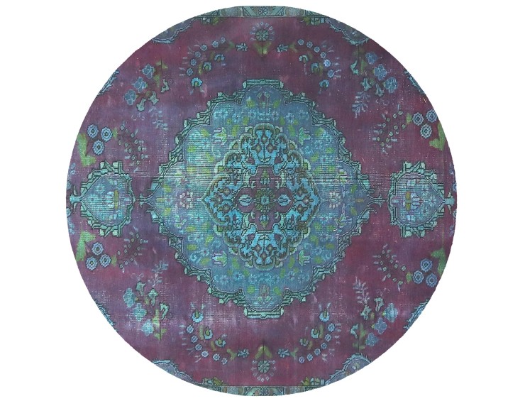 Lila Persien Persisk vintage matta 162 x 162 cm