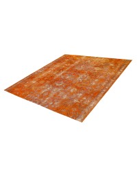 Orange Persien Persischer Vintage Teppich  227 x 227 cm