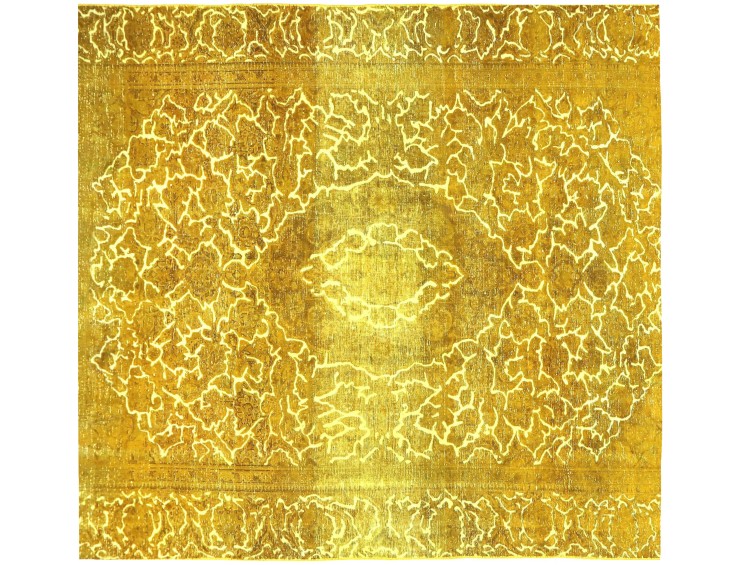 Gul persia Persisk vintage teppe 218 x 218 cm