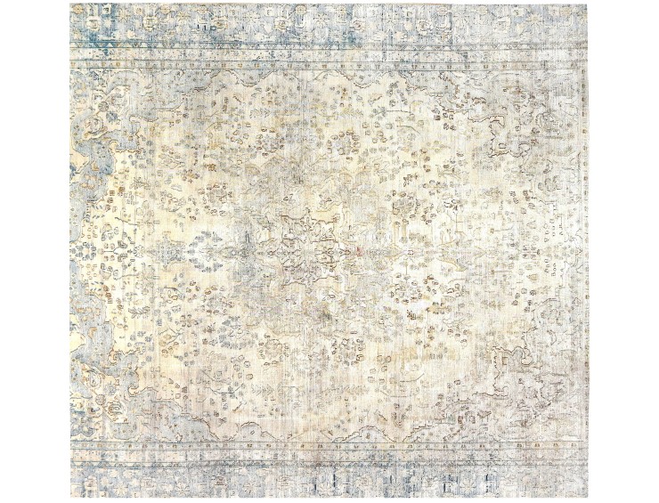 Beige Persien Persischer Vintage Teppich 272 x 272 cm