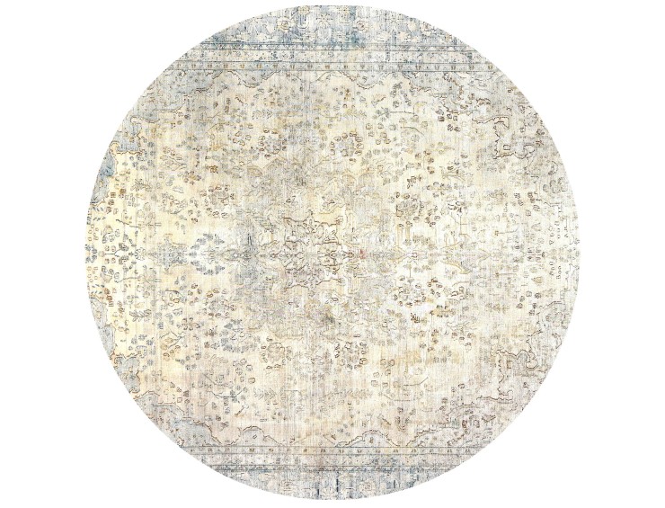 Beige Persien Persischer Vintage Teppich  272 x 272 cm