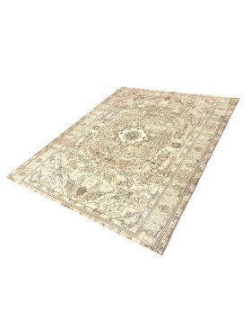Beige Perzië Perzisch Vintage Tapijt   250 x 197 cm