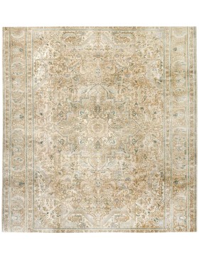 Beige Persien Persisk vintage matta  242 x 242 cm