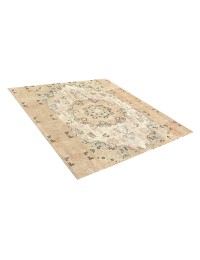 Beige Persien Persischer Vintage Teppich  188 x 188 cm