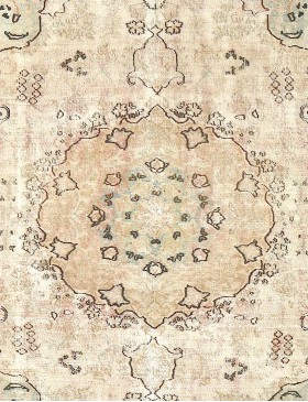  Persien Persisk Vintagetæppe  188 x 188 cm