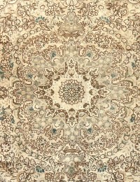 Beige Persien Vintage Teppich 202 x 202 cm - view 3