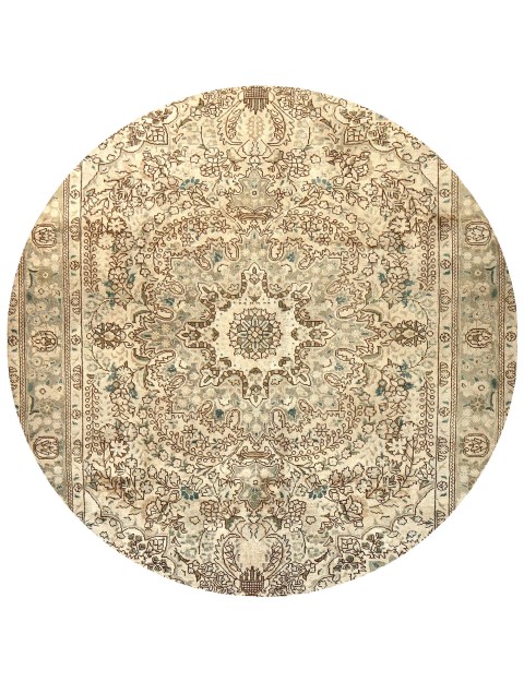 Beige Perzië Vintage Tapijt  202 x 202 cm