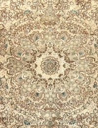 Beige Persien Vintage Teppich 202 x 202 cm - view 3