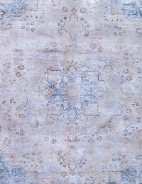 Grå Persien Persisk vintage matta  277 x 277 cm