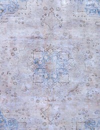 Grau Persien Persischer Vintage Teppich  277 x 277 cm