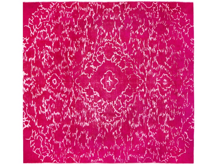 Lila Persien Persisk vintage matta 188 x 188 cm