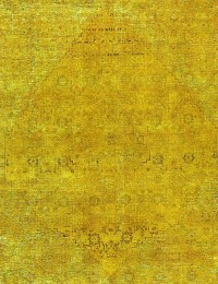 Gelb Türkei Vintage Teppich 178 x 178 cm - view 3