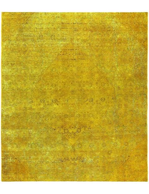 Gelb Türkei Vintage Teppich 240 x 178 cm