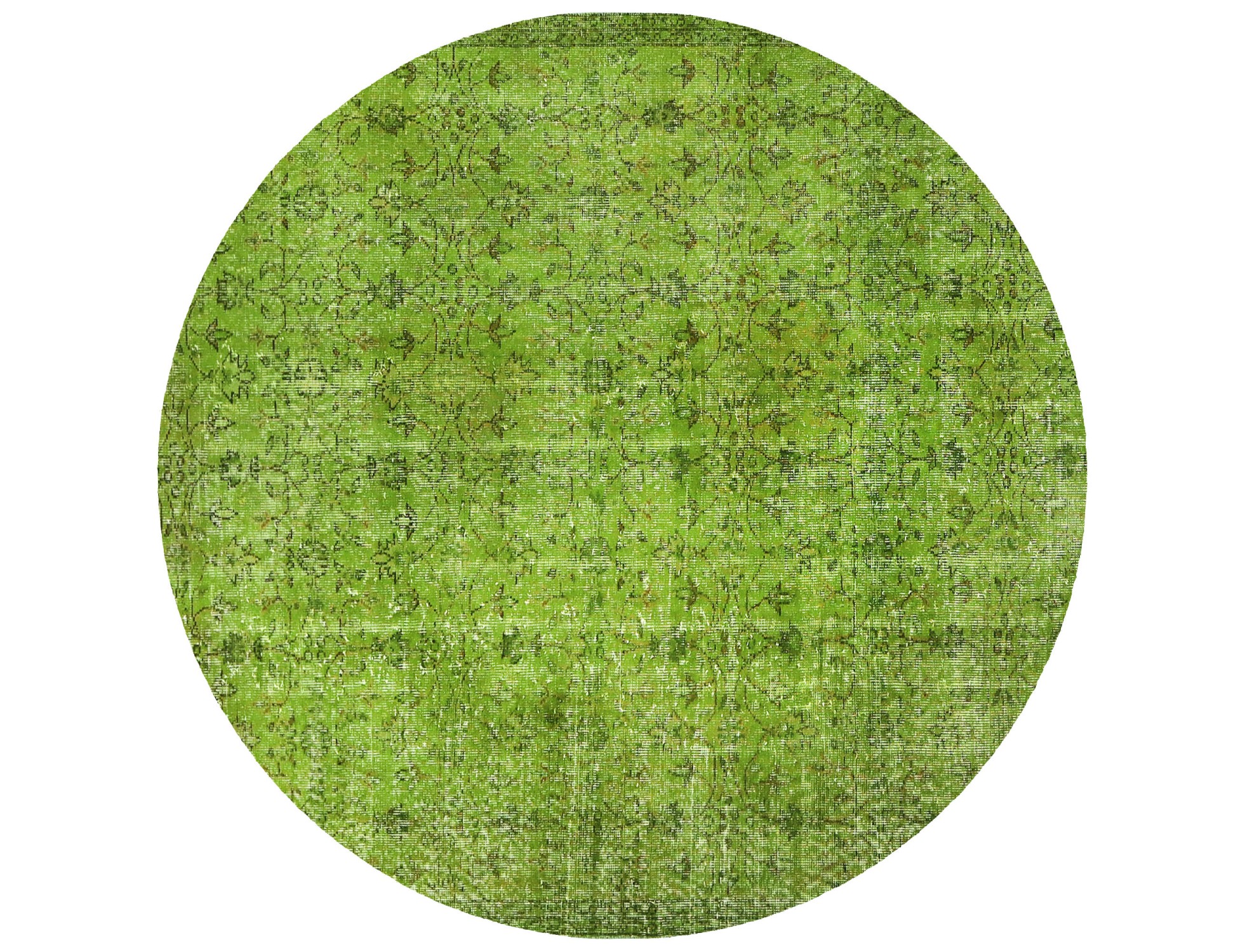 Verde Turco Tappeto vintage  180 x 180 cm