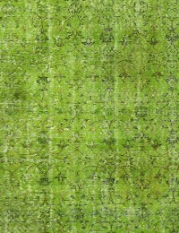 Grön Turkiet vintage matta  180 x 180 cm