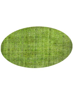 Grøn Tyrkiet Vintagetæppe  180 x 180 cm