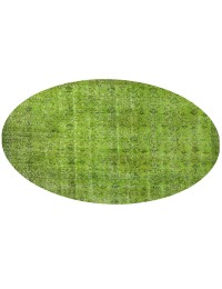 Grön Turkiet vintage matta  180 x 180 cm